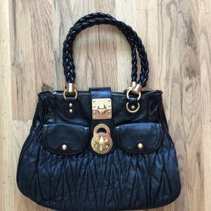 Steve By Steve Madden black leather handbag